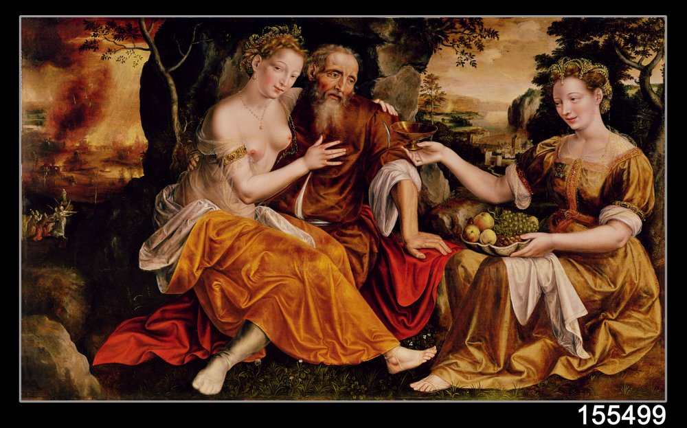 ロトと彼の娘、1565年頃